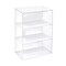 Azar Displays Acrylic Countertop Open Case 12.375'' Wide w/ 2 Non-Removable Shelves and Wall Hanging Holes 255658 - alternate 1